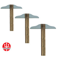 Régua T de Madeira Cabeçote Fixo sem Borda Acrílica Trident - Tamanhos de 50cm a 100cm