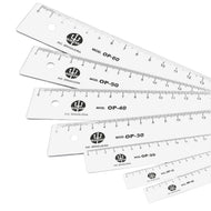 Régua em Pvc Opaca Trident Branca Op - Tamanhos de 10cm a 30cm