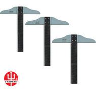 Régua T Fenólica Trident com Borda Acrílica - Tamanhos 50cm a 100cm
