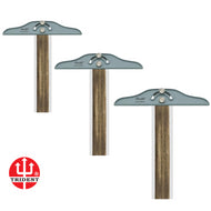 Régua T de Madeira Trident com Cabeçote Móvel e Bordas de Acrílico - Tamanhos de 50cm a 100cm