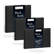Caderno de Desenho Hahnemühle Black Book 250g/m² Com 30 Folhas
