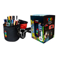 Estojo Bag Posca com 15 Marcadores Sortidos Uniball