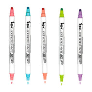 Caneta Dot Color Kuretake Ponta Zig Zag Dual