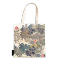 Bolsa Canvas Bag Paperblanks Golden Age Of Prosperity 38x38cm em Algodão com Bolso Interno