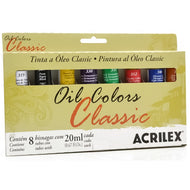 Estojo Tinta Óleo 08 Bisnagas 20ml Classic Colors Acrilex - 14108