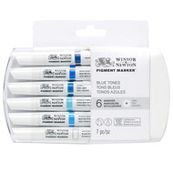 Pigment Marker Winsor & Newton com 6 Tons de Azul