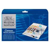 Estojo Tinta Aquarela Pastilha Cotman Winsor & Newton Plus com 21 Peças