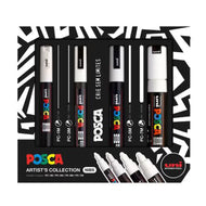 Kit Posca Artist's Collection Nibs Branco com 4 Unidades