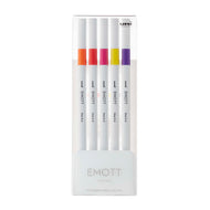 Estojo Caneta Emott Extrafina 0.4Mm N.2 com 5 Cores Passion Colors
