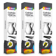 Estojo Carvao Vegetal Preto Acrilex