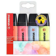 Estojo Marca Texto Boss Stabilo 5.0Mm com 04 Cores Pastel - 764701