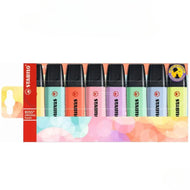 Estojo Marca Texto Boss Stabilo 5.0Mm com 08 Cores Pastel