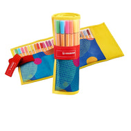 Estojo de Caneta Multiuso Point 88 Extrafina Stabilo 0.4Mm com 25 Cores - Rollerset