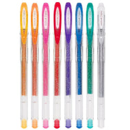 Estojo Caneta Gel Signo Sparkling 0.7Mm com 8 Cores