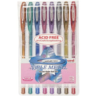 Estojo Caneta Gel Signo Noble Metal 0.7Mm com 8 Cores