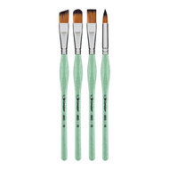 Kit Pincel Artístico Condor 4003 Ergonômico Formatos Diversos 3 Unidades?