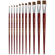 Pincel Condor 421 Chato Curto Orelha de Boi Cabo Longo