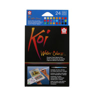 Estojo Aquarela em Pastilha Koi Water Colors com 24 Unidades Xncw-24n - Sakura