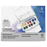 Estojo Tinta Aquarela Pastilha Cotman Winsor & Newton Field Plus com 15 Peças