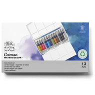 Estojo Tinta Aquarela Cotman Winsor & Newton Painting Plus 8ml com 13 Pecas