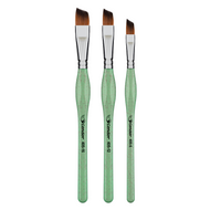 Kit Pincéis Ergonômicos Condor 405 Chanfrados 3 Unidadades