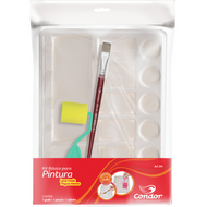 Kit Básico de Pintura Condor 599 Godê Piano, Rolinho e Pincel 3 Unidades?