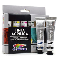 Estojo Tinta Acrílica Corfix 20ml com 6 Cores