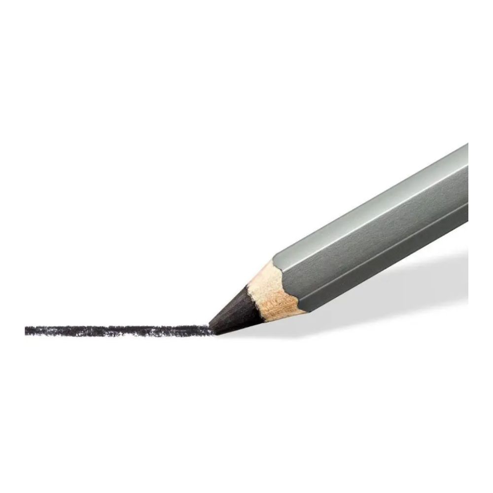 Lápis Carvão Staedtler Lumograph 3 Unidades e 1 Esfuminho
