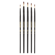 Kit Pincel Artístico Condor 5504 Redondo Filamento Sintético 5 Unidades?