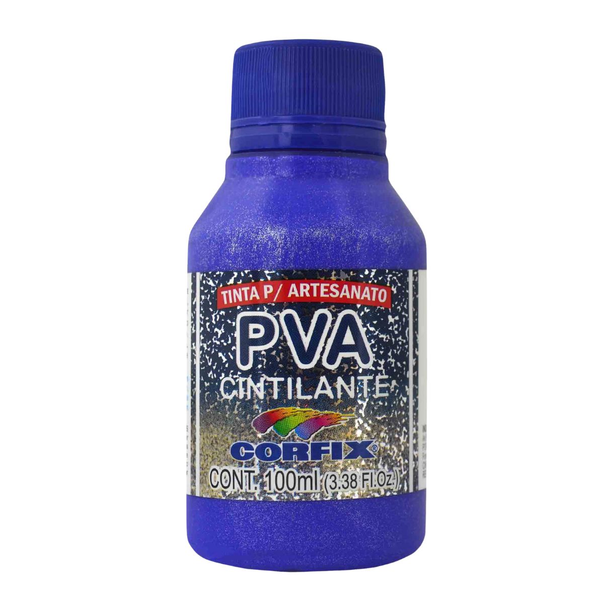 Tinta PVA Para Artesanato Corfix Cintilante 100ml - 16121