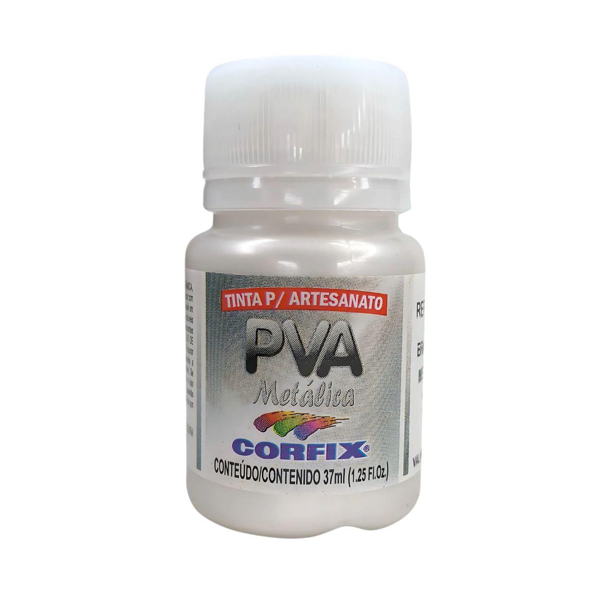 Tinta PVA para Artesanato Corfix Metálica 37ml - 16011