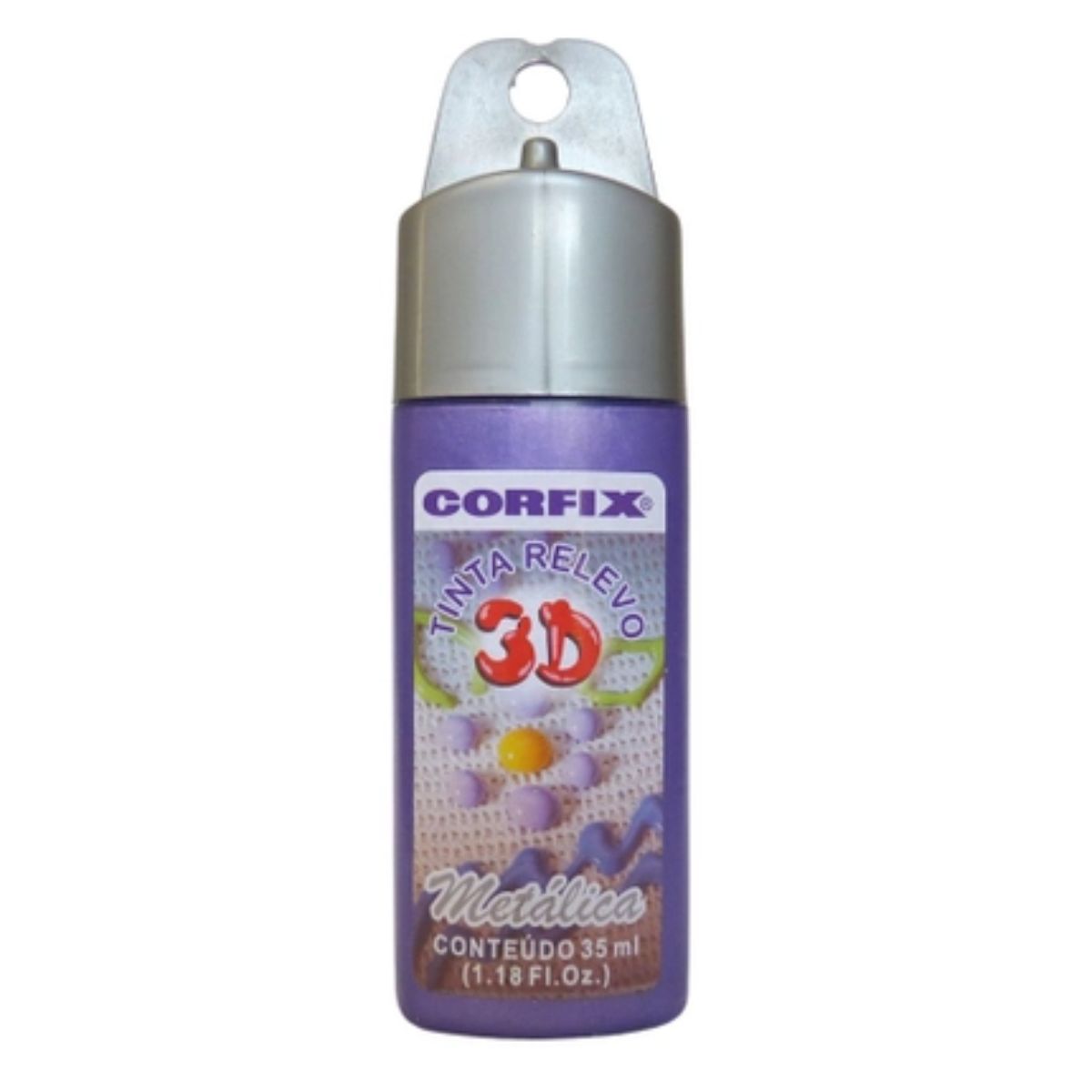 Tinta Relevo 3D Corfix Metalica 35ml - 14500