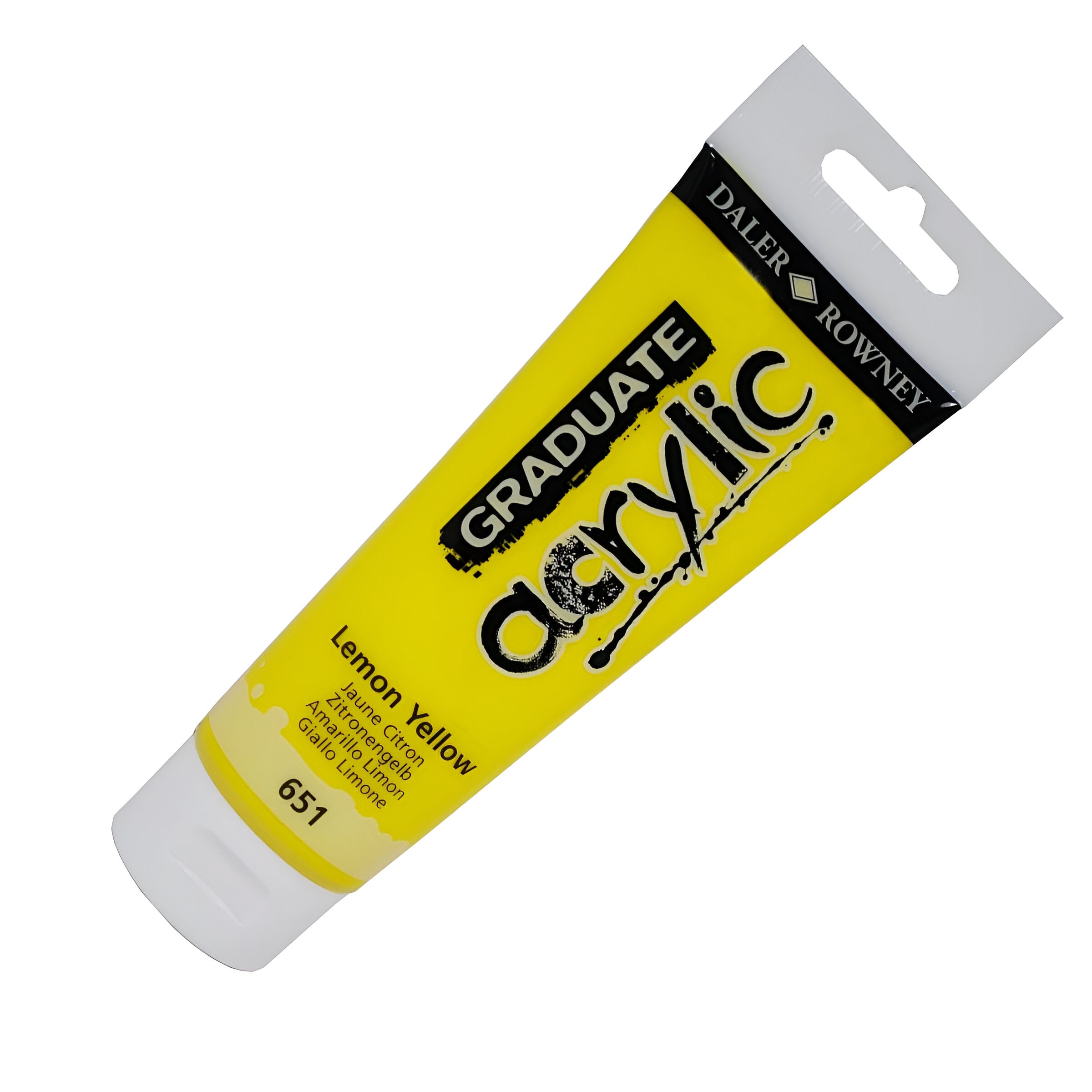 Tinta Acrílica Graduate 120ml Daler & Rowney - 651 Lemon Yellow