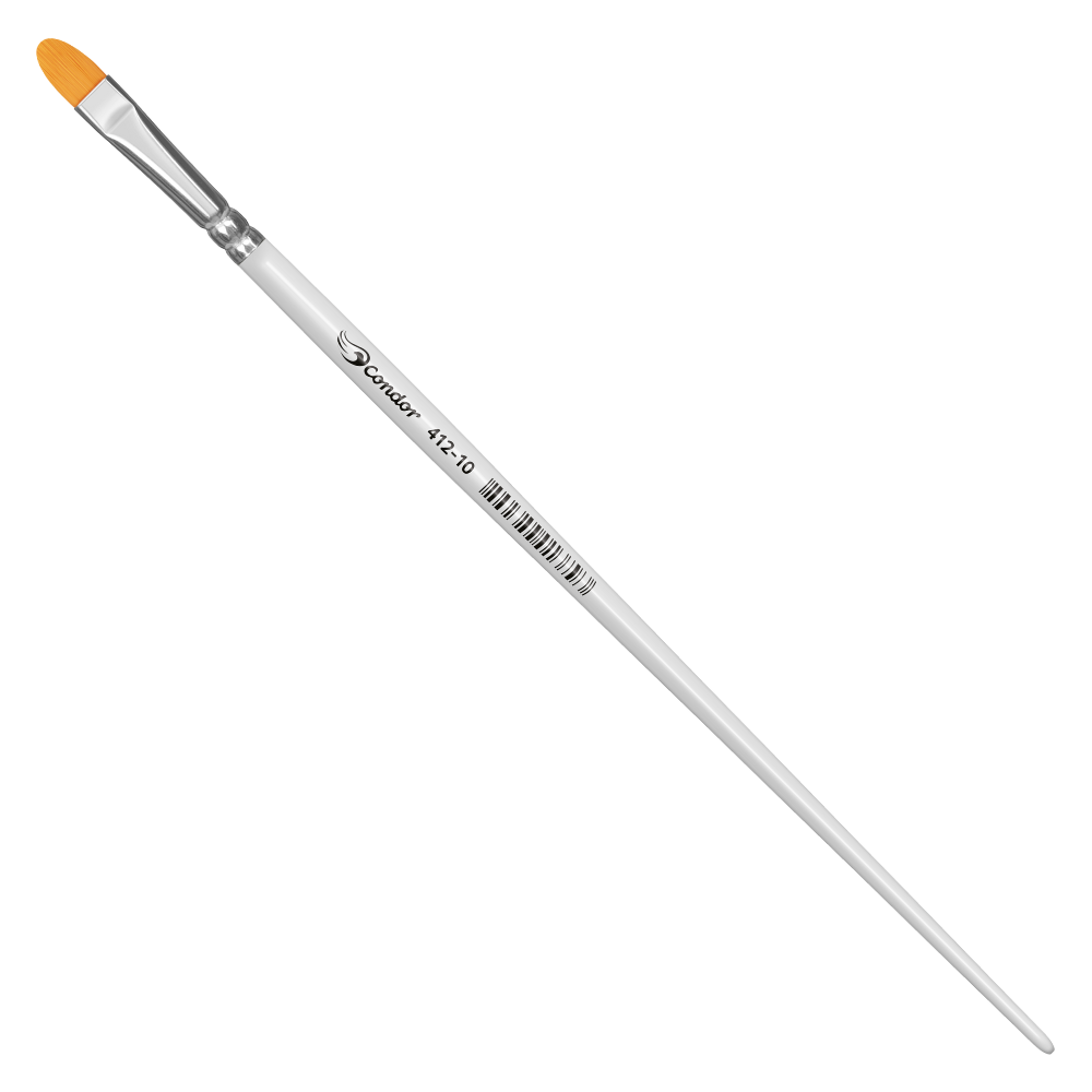 Pincel Condor 412 Lingua de Gato Sintético Cabo Longo