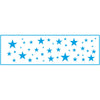 Stencil Estreito Estrelas 8x28cm para Pintura Decorativa e Artesanato Ste-057 - Litoarte