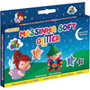 Estojo Massinha Soft para Modelar 180g com 12 Cores Glitter - Utiguti