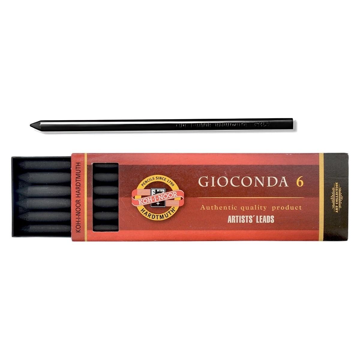 Estojo Minas Grafite Variadas Gioconda 6 Unidades - Koh-i-noor - 4869-ii