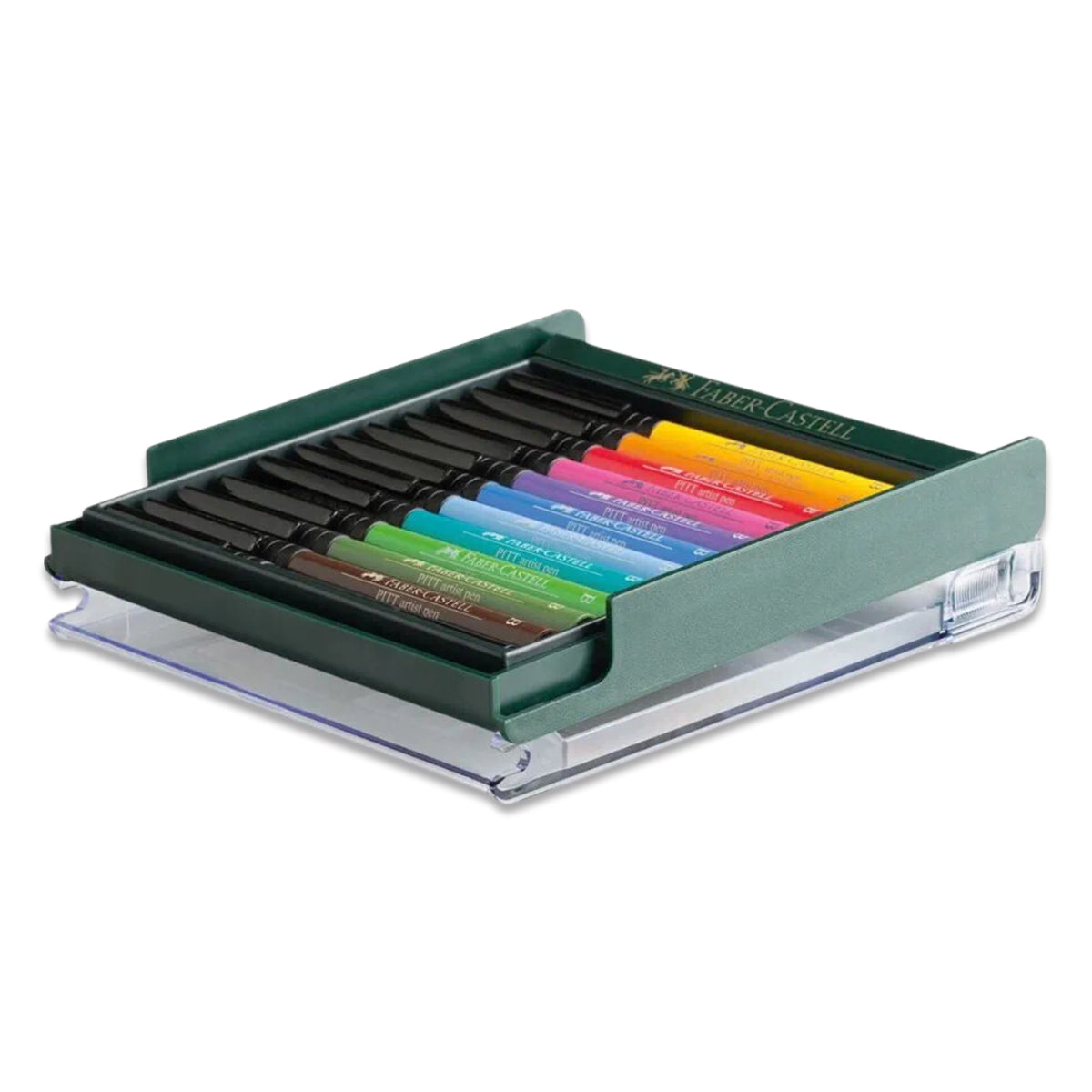 Estojo Caneta Pitt 12 Cores Intensas Faber-castell 267421