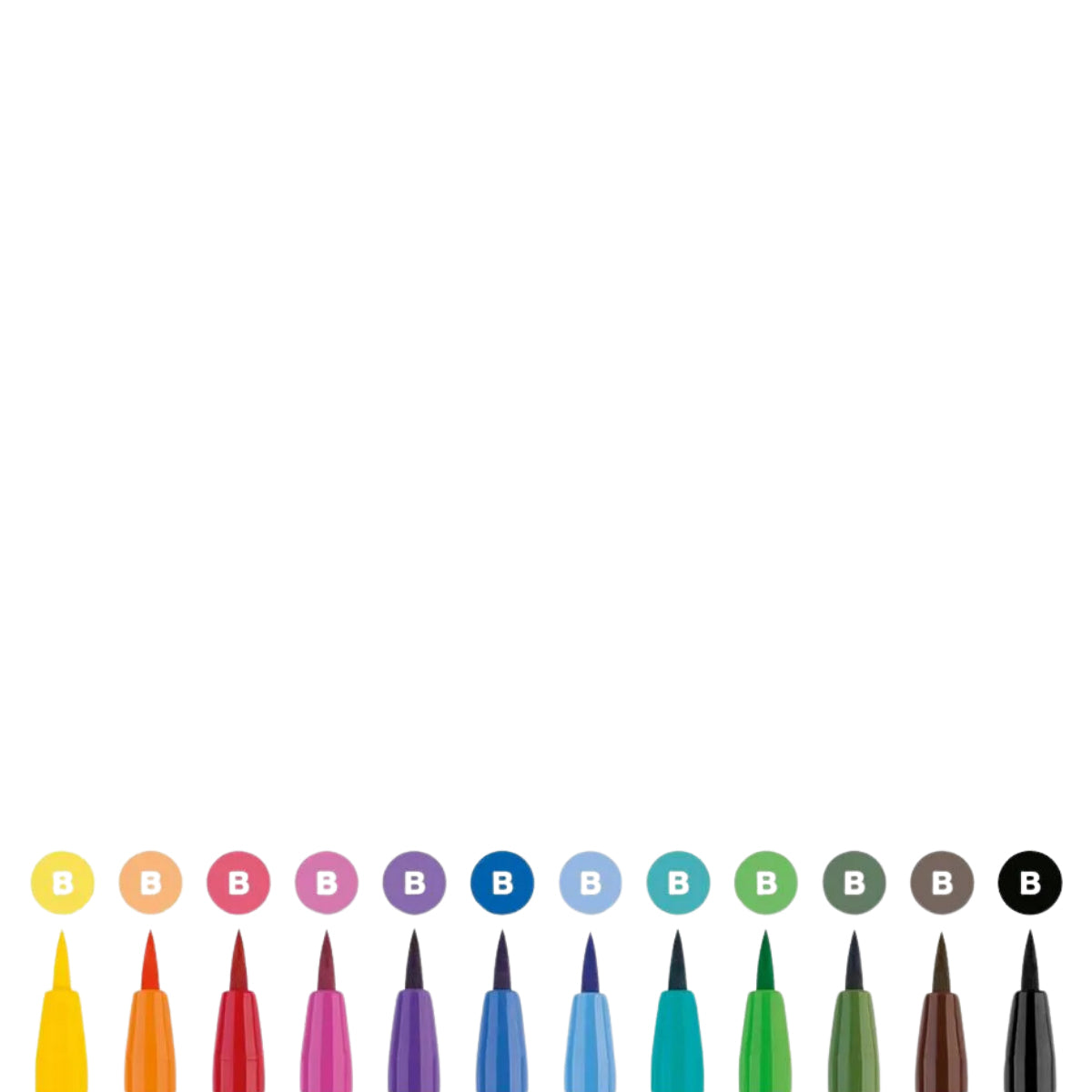 Estojo Caneta Pitt 12 Cores Intensas Faber-castell 267421