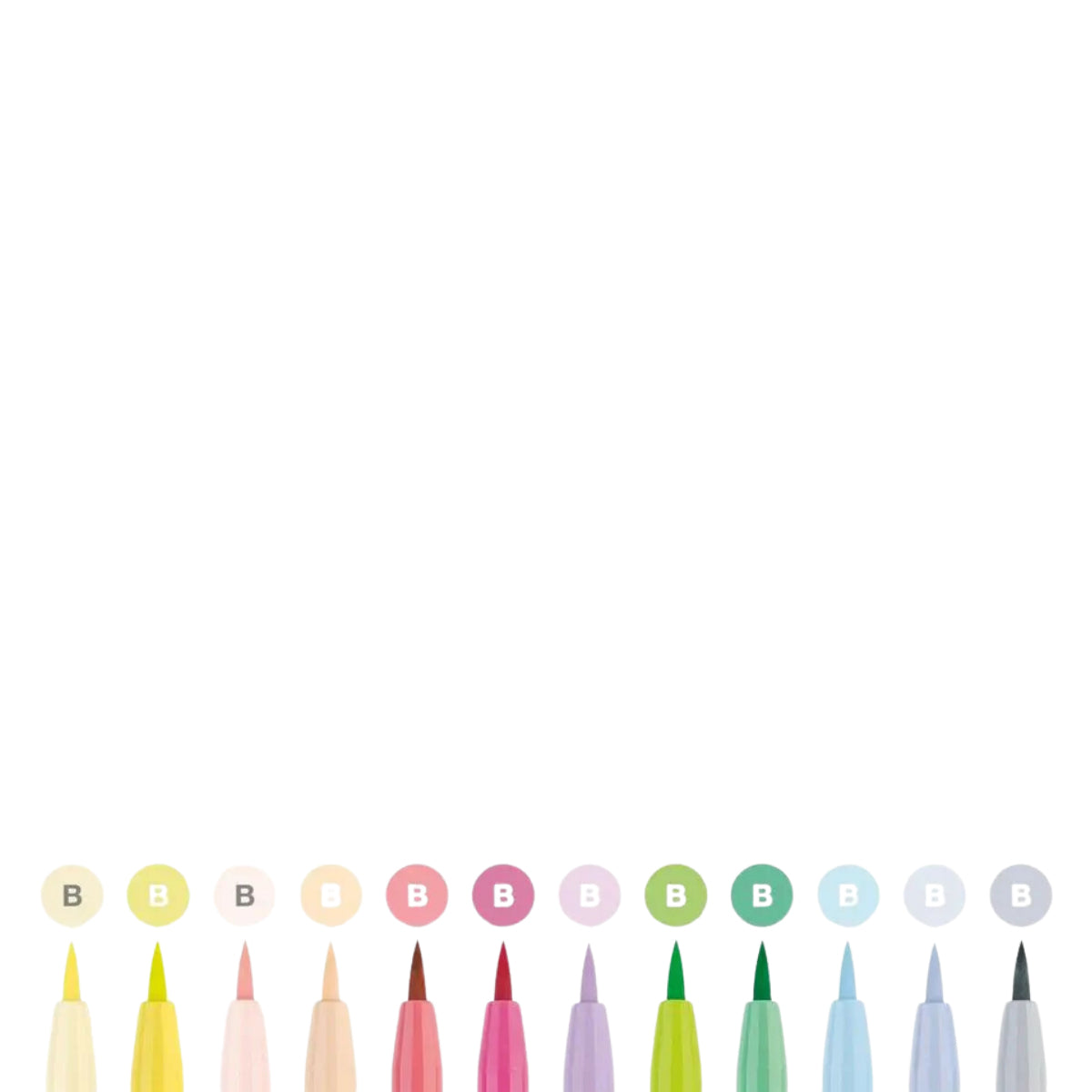 Estojo Caneta Pitt Tons Pastéis 12 Cores Faber-castell 267420