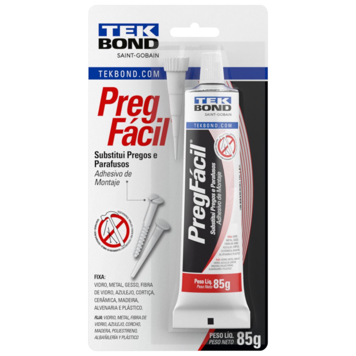 Cola Multiuso Preg Fácil Solvente Tekbond 85g Bege