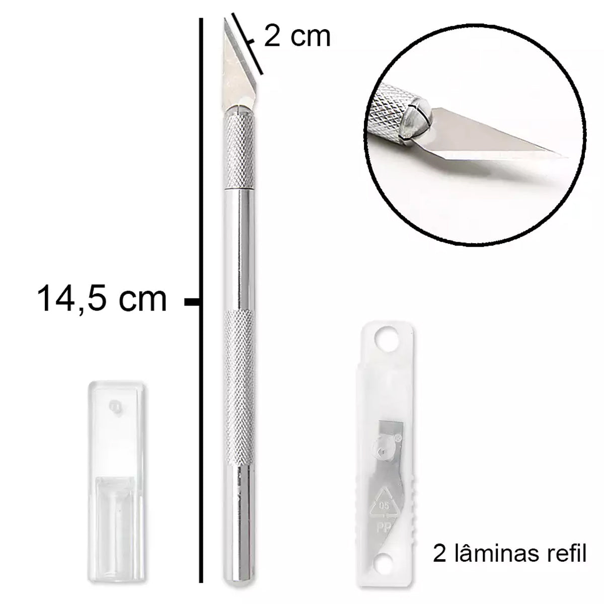 Estilete para Corte de Precisão + Refil