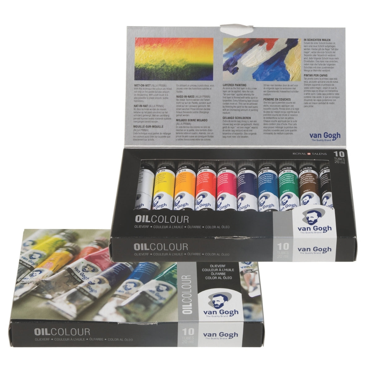 Estojo de Tinta Óleo Van Gogh 20ml com 10 Cores - Royal & Talens 02820410