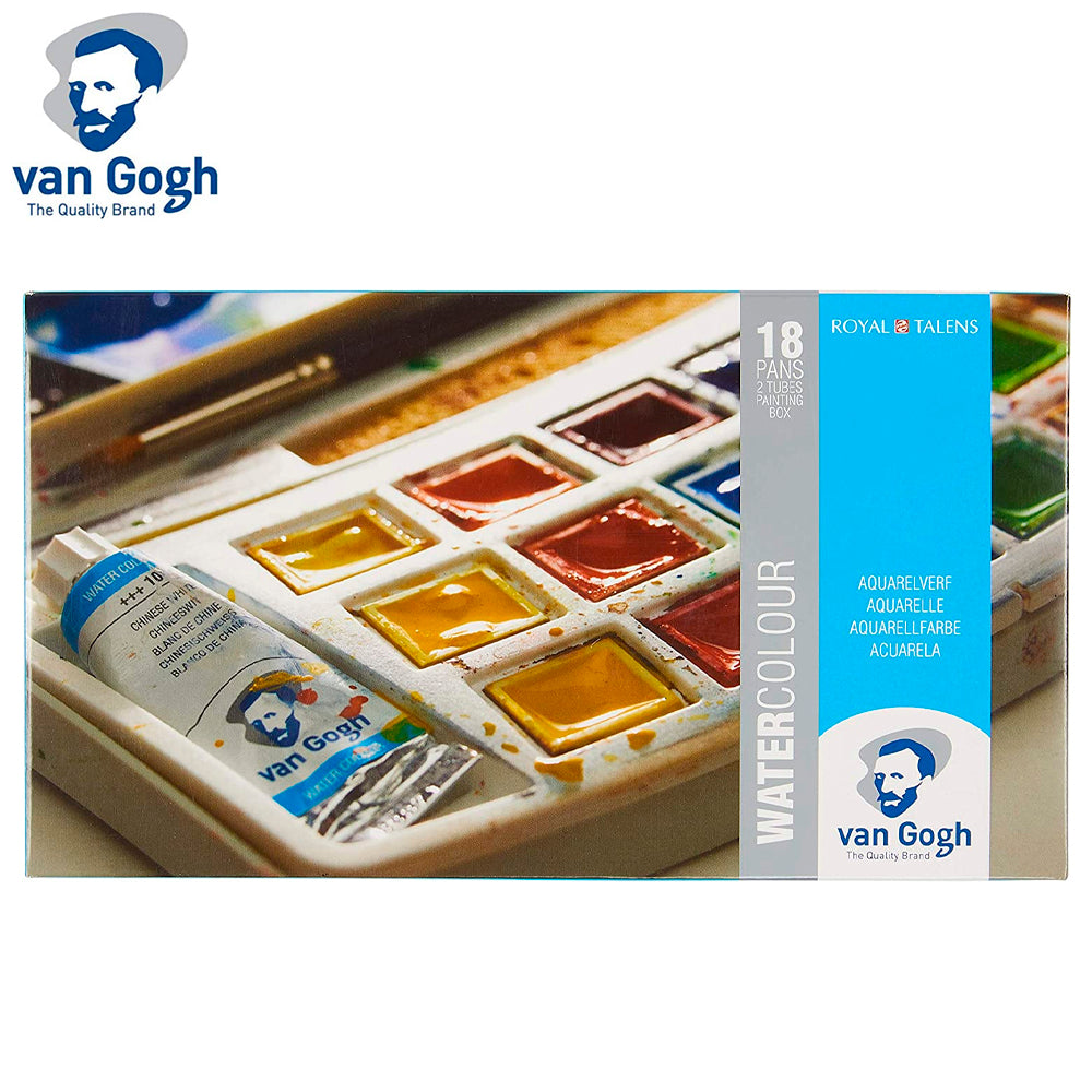 Estojo de Aquarela em Pastilhas Van Gogh com 18 Cores - Royal & Talens 20808618