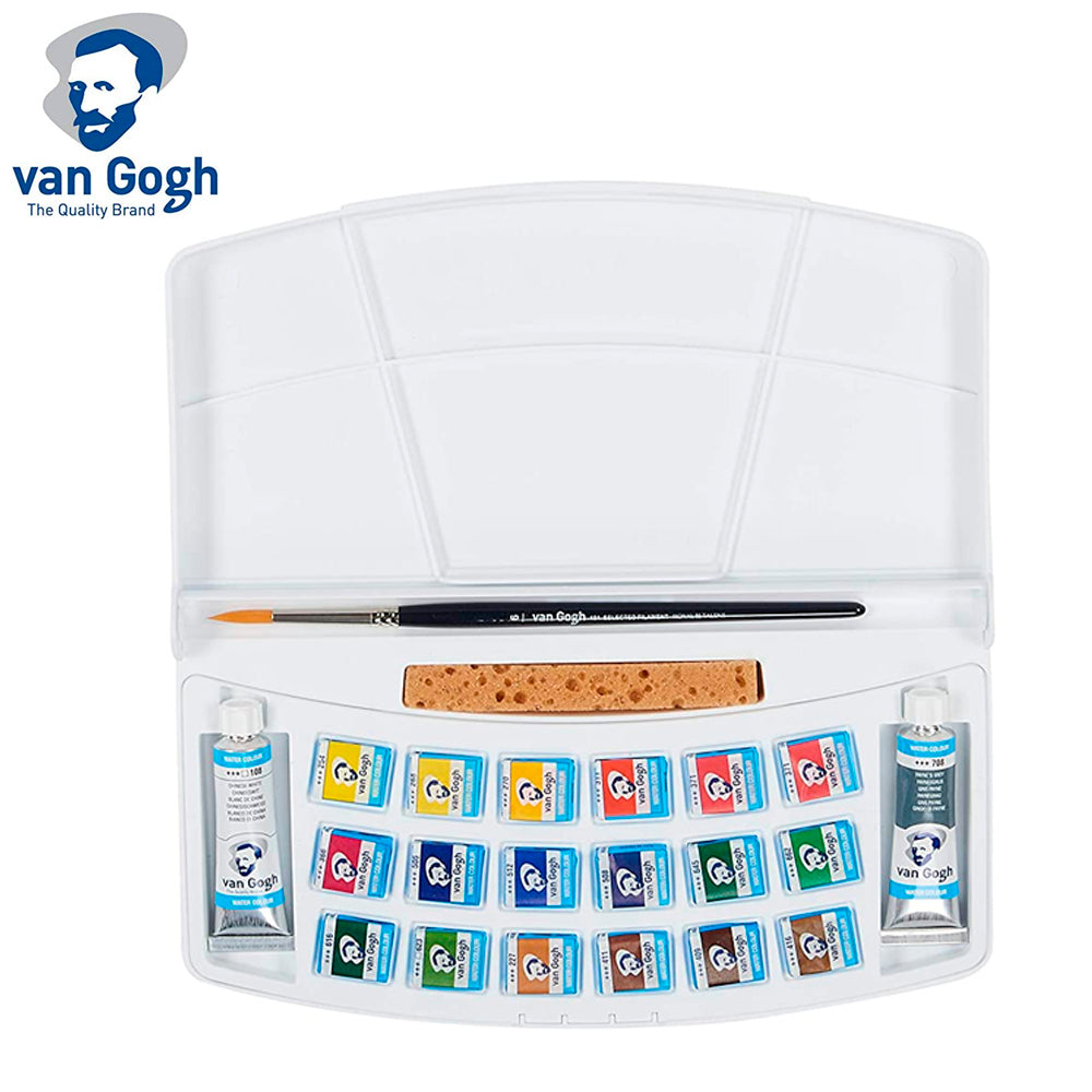 Estojo de Aquarela em Pastilhas Van Gogh com 18 Cores - Royal & Talens 20808618