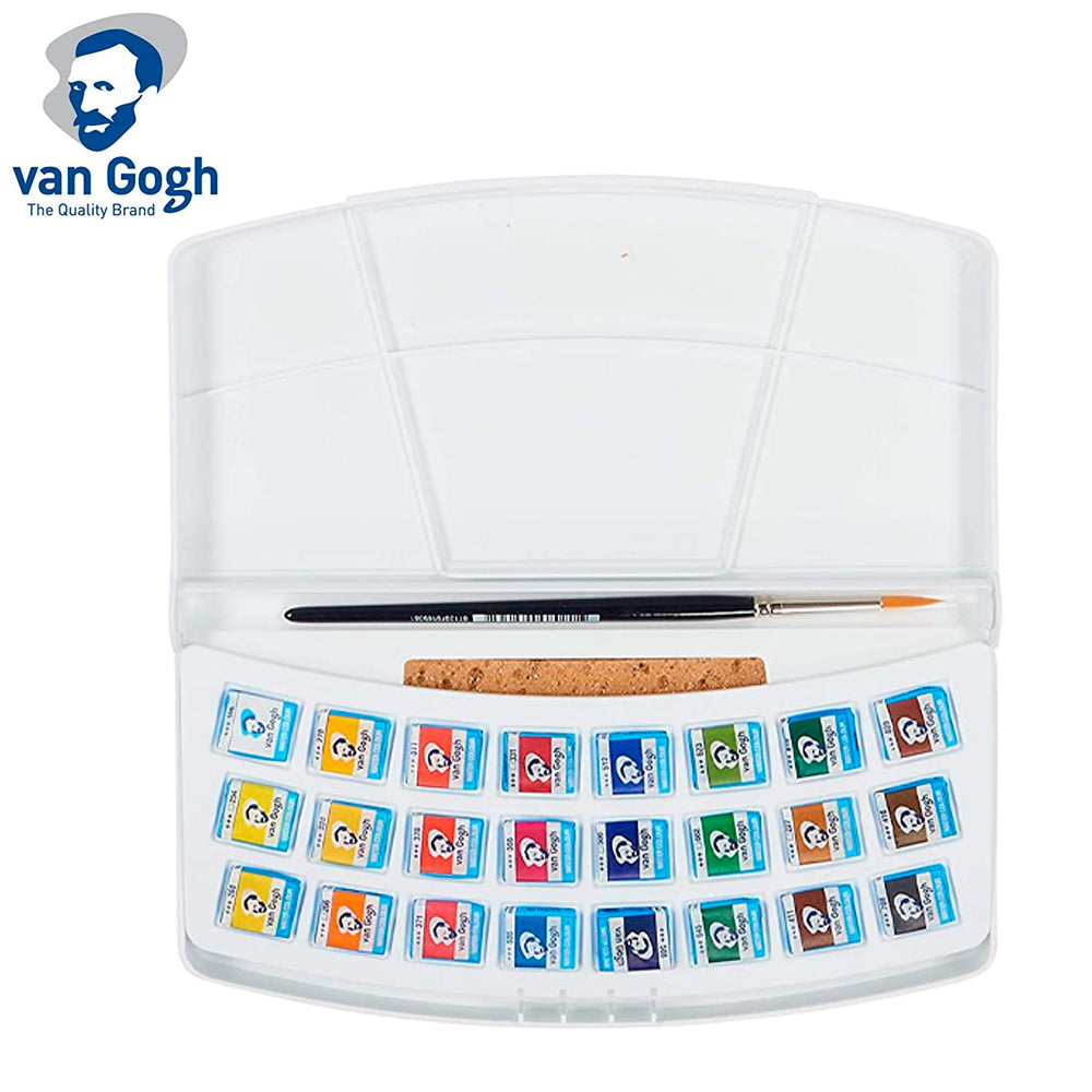 Estojo de Aquarela em Pastilhas Van Gogh com 24 Cores - Royal & Talens 20808624