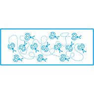 Stencil Pequeno Joaninhas 7x17cm para Pintura Decorativa e Artesanato Stp-0069 - Litoarte