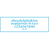 Stencil Estreito Alfabeto Minusculo Numeros Ii 8x28cm para Pintura Decorativa e Artesanato Ste-262 - Litoarte