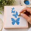 Stencil - Borboleta Iii 10x10cm para Pintura Decorativa e Artesanato St-x-178 - Litoarte