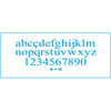 Stencil Grande Alfabeto e Numeros Ii 17x42cm para Pintura Decorativa e Artesanato Stg-052 - Litoarte